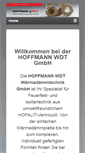 Mobile Screenshot of hoffmannwdt.de